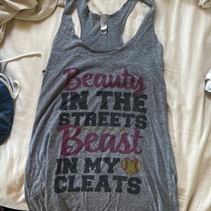 Softball tank top